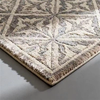 Ročno taftana preproga iz 80 % volne in 20 % viskoze